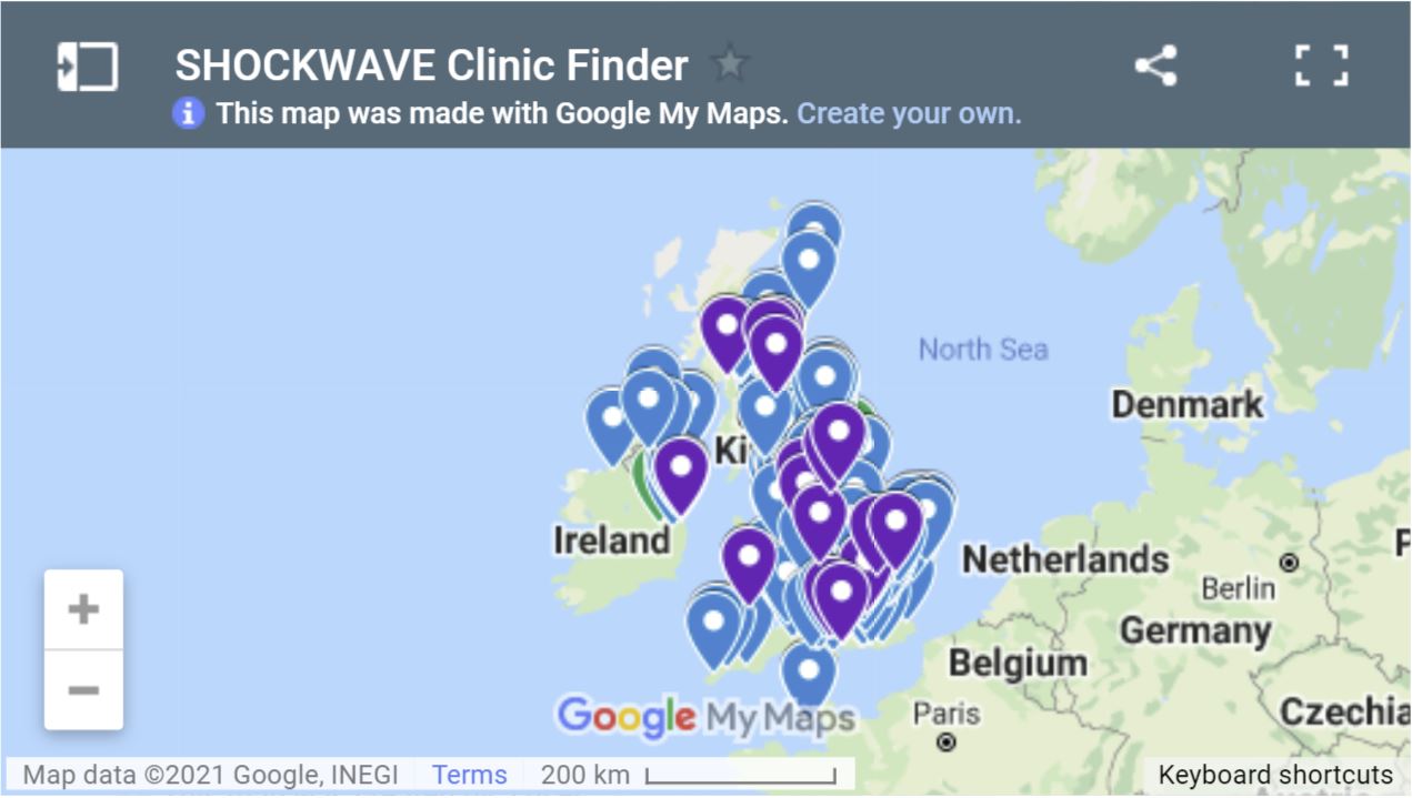 shockwave clinics map
